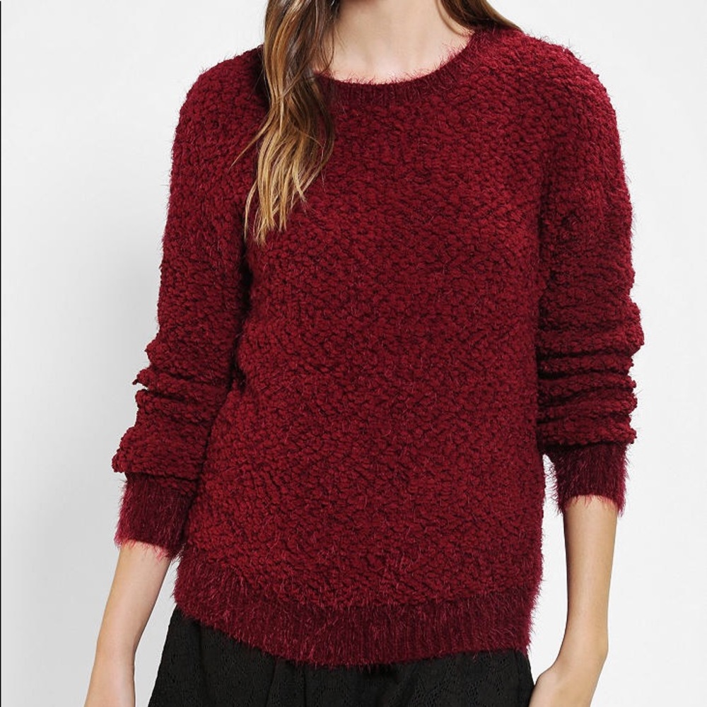 ByCorpus Burgundy Popcorn Sweater (Small) (NWOT)